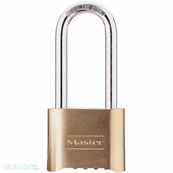 MASTER LOCK Combination Padlock 1 1/2 in Rectangle, 5JKW8