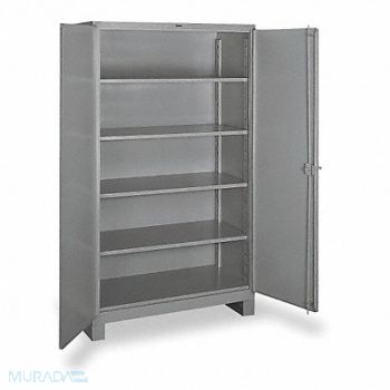 LYON Storage Cabinet 82 x48 x24 DvGry 4Shlv, 5JL45
