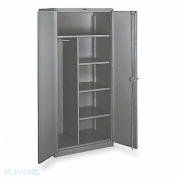 LYON Storage Cabinet 82 x60 x24 DvGry 4Shlv, 3MA49