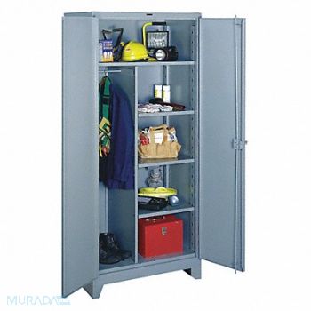 LYON Storage Cabinet 82 x36 x24 DvGry 4Shlv, 5JL46