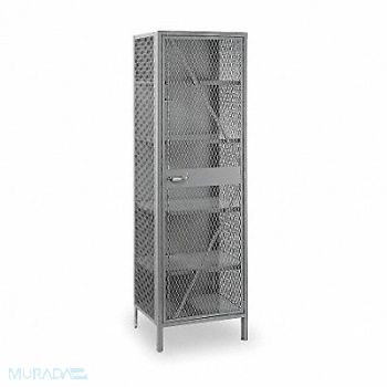 LYON Storage Cabinet 78 x24 x21 DvGry 4Shlv, 5JL54