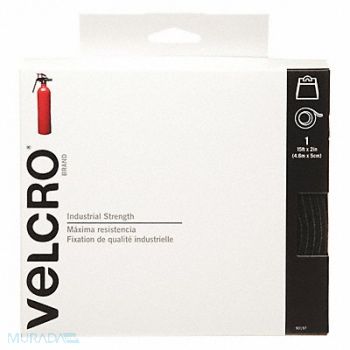 VELCRO BRAND Recloseable Fastener 2 x15 ft Black, 5JLE1