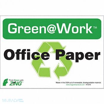 ZING Social Distancing Adhsve Sign 7x10in PK5, 5JMX4