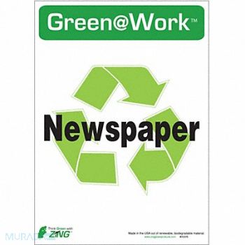 ZING Social Distancing Adhsve Sign 7x10in PK5, 5JMX6