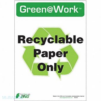 ZING Social Distancing Adhsve Sign 7x10in PK5, 5JMY2