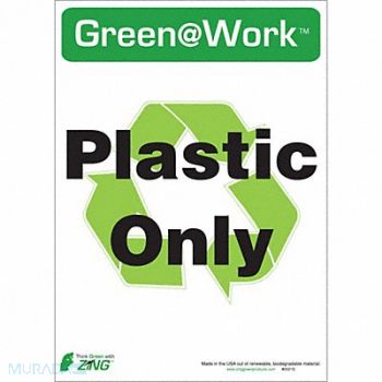 ZING Plastic Only Adhsve Sign 7x10in PK5, 5JMZ1