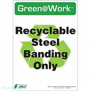 ZING Social Distancing Adhsve Sign 7x10in PK5, 5JNA0