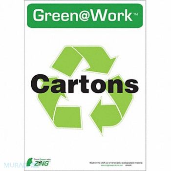 ZING Social Distancing Adhsve Sign 7x10in PK5, 5JNA3