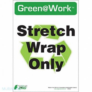 ZING Social Distancing Adhsve Sign 7x10in PK5, 5JNA6