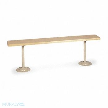 LYON Locker Room Bench 5ft Wide Putty, 5JT97