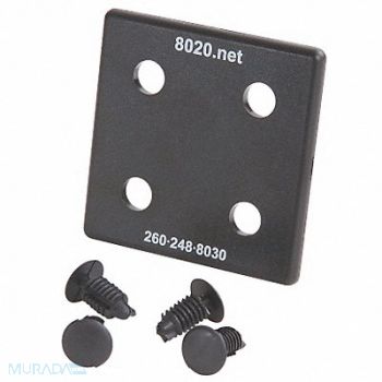 80/20 End Cap 3 inx3/16 inx3 in PK2, 5JRG1