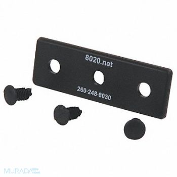 80/20 End Cap 1 1/2 inx3/16 inx4 1/2 in PK2, 5JRG3