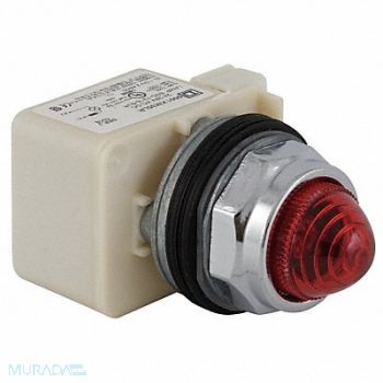 SCHNEIDER ELECTRIC H4515 Pilot Light LED 120V 30mm Chrome RD, 5KAR7