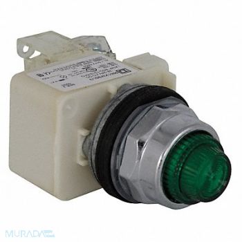 SCHNEIDER ELECTRIC H4513 Push to Test Pilot Light Green LED, 5KAT5