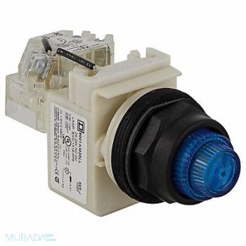 SCHNEIDER ELECTRIC H4513 Push to Test Pilot Light Blue LED, 5KAV6