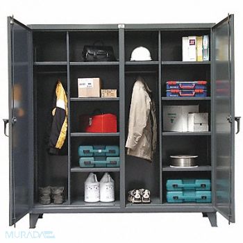 STRONG HOLD Strg Cab 78 x72 x24 DrkGry 10Shlv, 5KAZ3