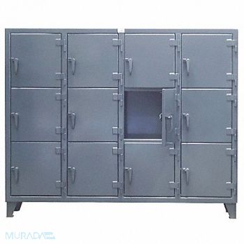 STRONG HOLD Lckr 3x4Lckr Dark Gray 68 x82 x18 Assm, 5KCA1