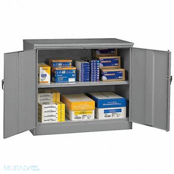 TENNSCO Storage Cabinet 42 x48 x24 MdGry 2Shlv, 5KCC9