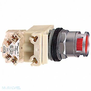 SCHNEIDER ELECTRIC H6934 Illuminated Push Button 30mm 1NO/1NC Red, 5KCG2