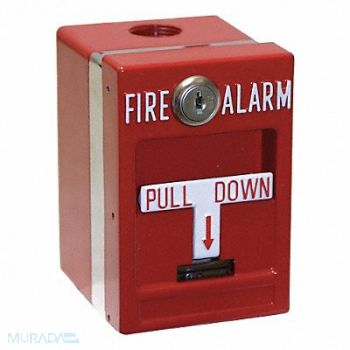 EDWARDS SIGNALING weatherproof pull station dbl action key, 5KDF2