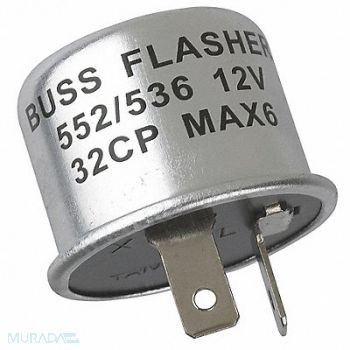 BUSSMANN Automotive Flasher 12V Silver, 5KDK2