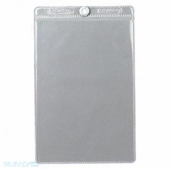 BRADY Prot Env 6-1/2 x 4-1/2 In Clear PK10, 5KN57