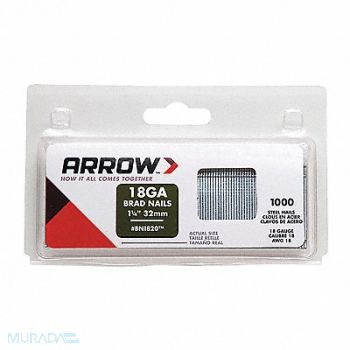 ARROW Brad Nail 1 1/4 18 Ga PK2000, 5KPW7