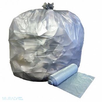 ABILITY ONE Trash Bag 60 gal Clear PK100, 5KRD4