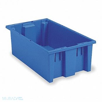 AKRO-MILS F8964 Stack and Nest Ctr Blue Solid Polymer, 5LA10