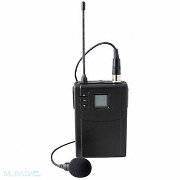 SPECO TECHNOLOGIES Lapel UHF Microphone Wireless, 5KZG6