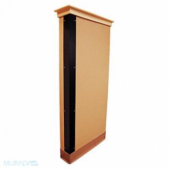 GRAINGER APPROVED G3652 Corner Guard Black 3x48 Hardware FR, 5KZH7