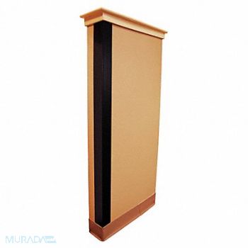 GRAINGER APPROVED G3651 Corner Guard Black 3x48 Adhesive, 5KZH6