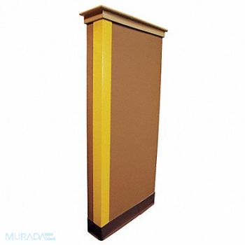 GRAINGER APPROVED G3649 Corner Guard Yellow 2x48in Adhesive, 5KZH8