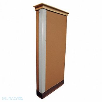 GRAINGER APPROVED G3648 Corner Guard Silver 1x48in Hardware FR, 5KZK7