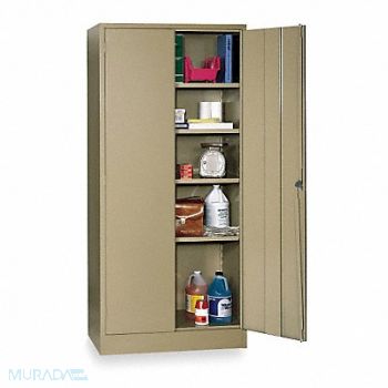 GRAINGER APPROVED Storage Cabinet 78 x36 x24 Tan 4Shlv, 1UFE3