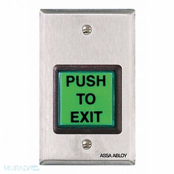 SECURITRON Push to Exit Button Emergency, 5LAA1