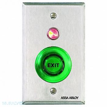 SECURITRON Push to Exit Button Wall Mounted, 5LAA3