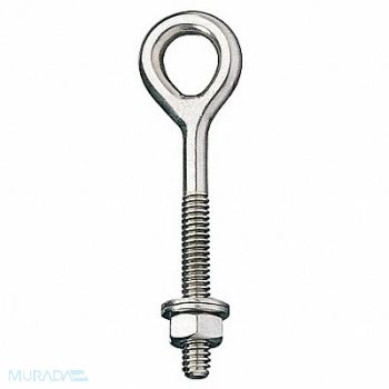 GRAINGER APPROVED Routing Eye Bolt Shank D 3/8 in, 5LAE7