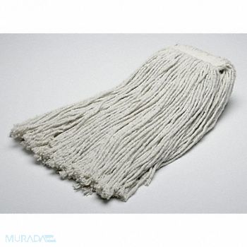 ABILITY ONE Wet Mop White Cotton, 5LG54
