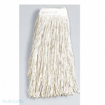 ABILITY ONE Wet Mop White Cotton, 5LG56