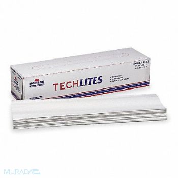 ABILITY ONE Dry Wipe 16-1/2 x 15 1/4 White PK18, 5LG72