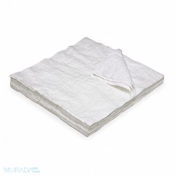 ABILITY ONE Dry Wipe 13-1/4 x 14-1/4 White PK10, 5LG76