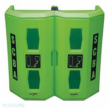 ALLEGRO Dual SCBA Storage Cabinet Green, 5LGH9