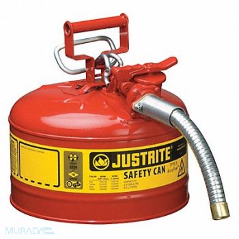 JUSTRITE Type II Safety Can Red 2-1/2 gal., 5LRG1