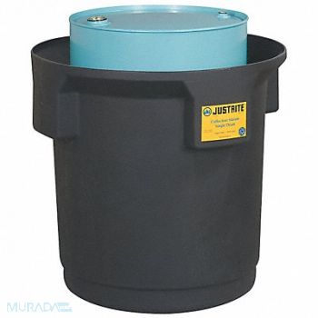JUSTRITE Single Drum Spill Container Black, 5LTP5