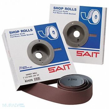 UNITED ABRASIVES-SAIT Abrasive Roll 1-1/2 Wx150 ft L 320G J, 303X12