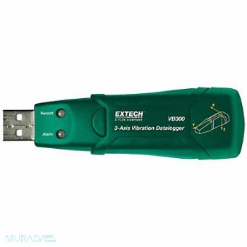 EXTECH Data Logger 3 Axis Vibration USB, 5LUU0