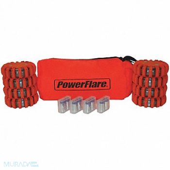 POWERFLARE D6167 LED Safety Flare LED Color Red/Amber, 5LUZ4