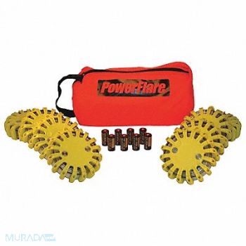 POWERFLARE D6167 LED Safety Flare LED Color Red, 5LUZ5