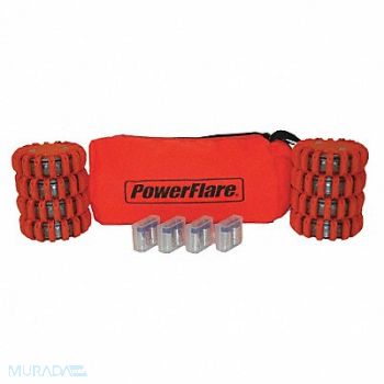 POWERFLARE D6167 LED Safety Flare LED Color Red, 5LUZ6